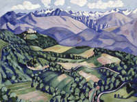 Purple Mountains, Vence By Marsden Hartley Fine Art Print 2