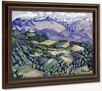 Purple Mountains, Vence By Marsden Hartley Fine Art Print 2