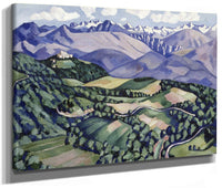 Purple Mountains, Vence By Marsden Hartley Fine Art Print 2