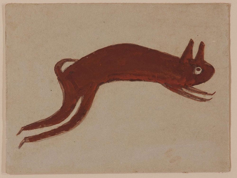 Rabbit By Bill Traylor Fine Art Print 2