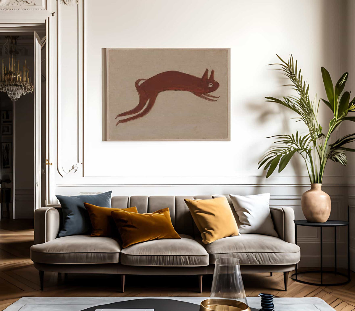 Rabbit By Bill Traylor Fine Art Print 2