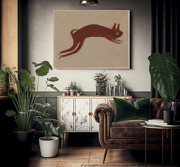 Rabbit By Bill Traylor Fine Art Print 2