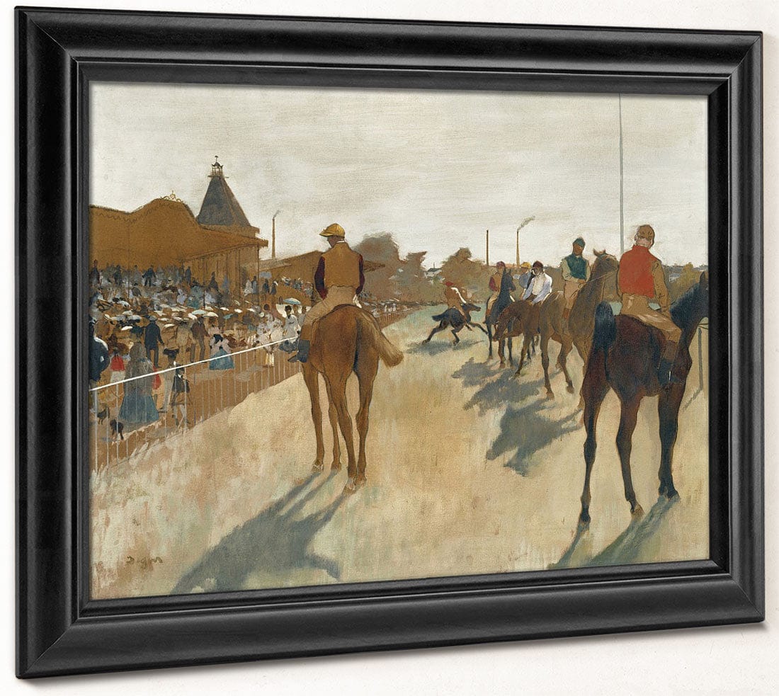 Race Horses Before The Stands, Ca. 1866 68 By Edgar Degas Fine Art Print 2