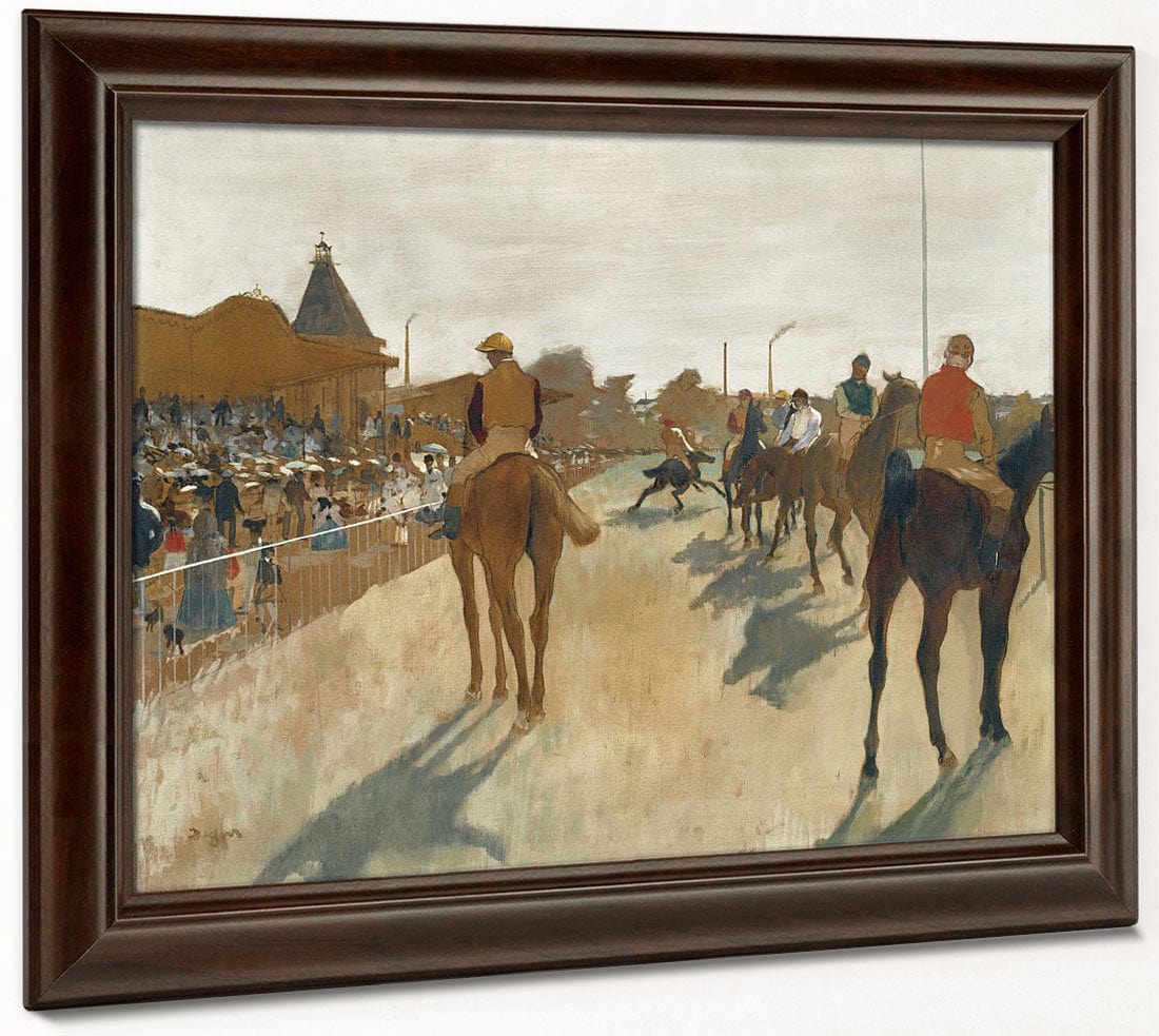 Race Horses Before The Stands, Ca. 1866 68 By Edgar Degas Fine Art Print 2