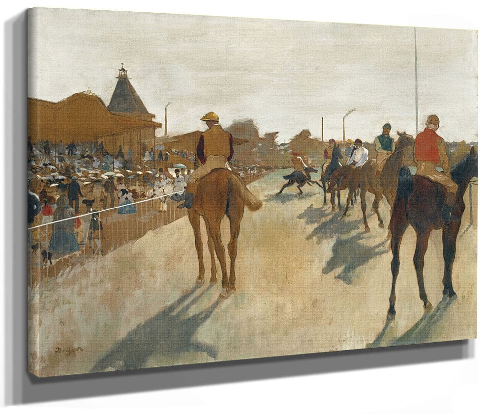 Race Horses Before The Stands, Ca. 1866 68 By Edgar Degas Fine Art Print 2