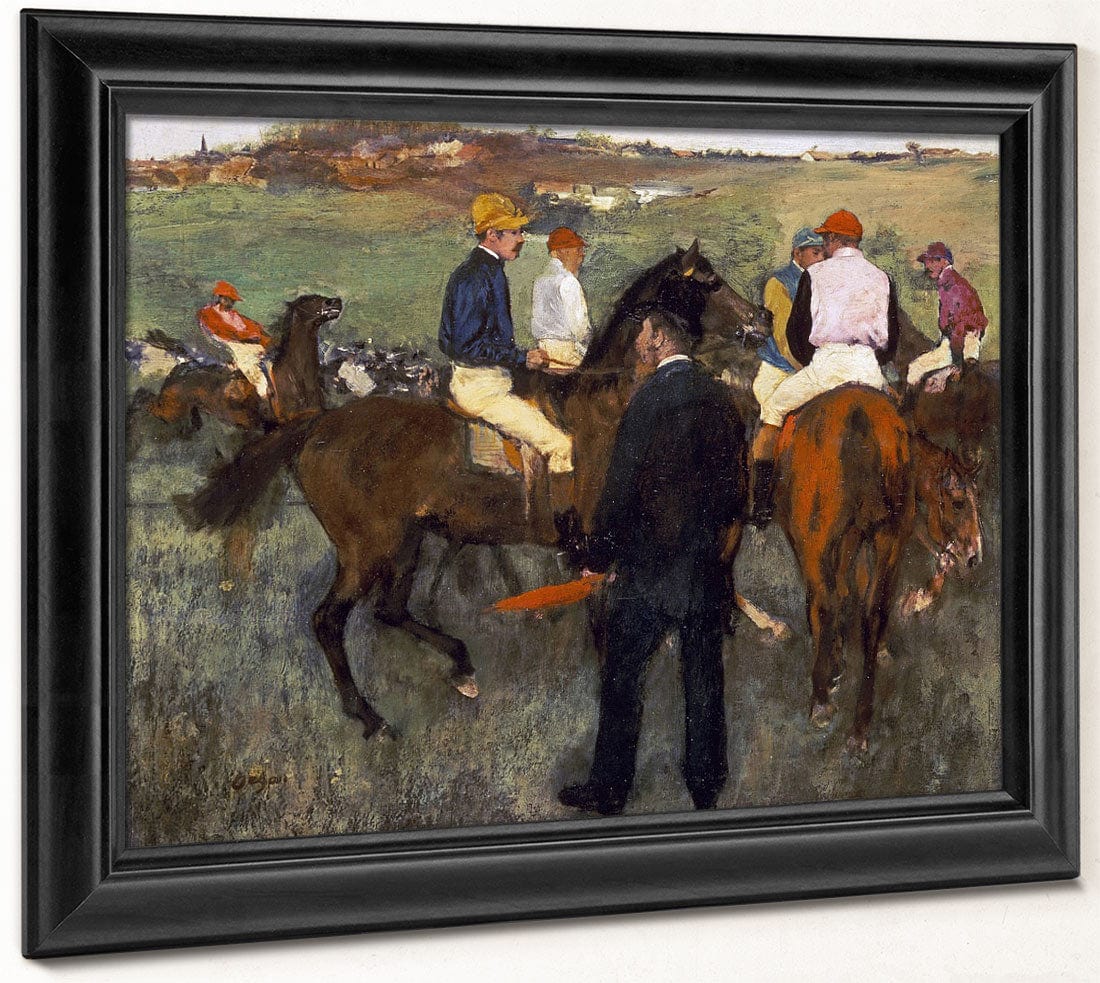 Racehorses (Leaving The Weighing) By Edgar Degas Fine Art Print 2