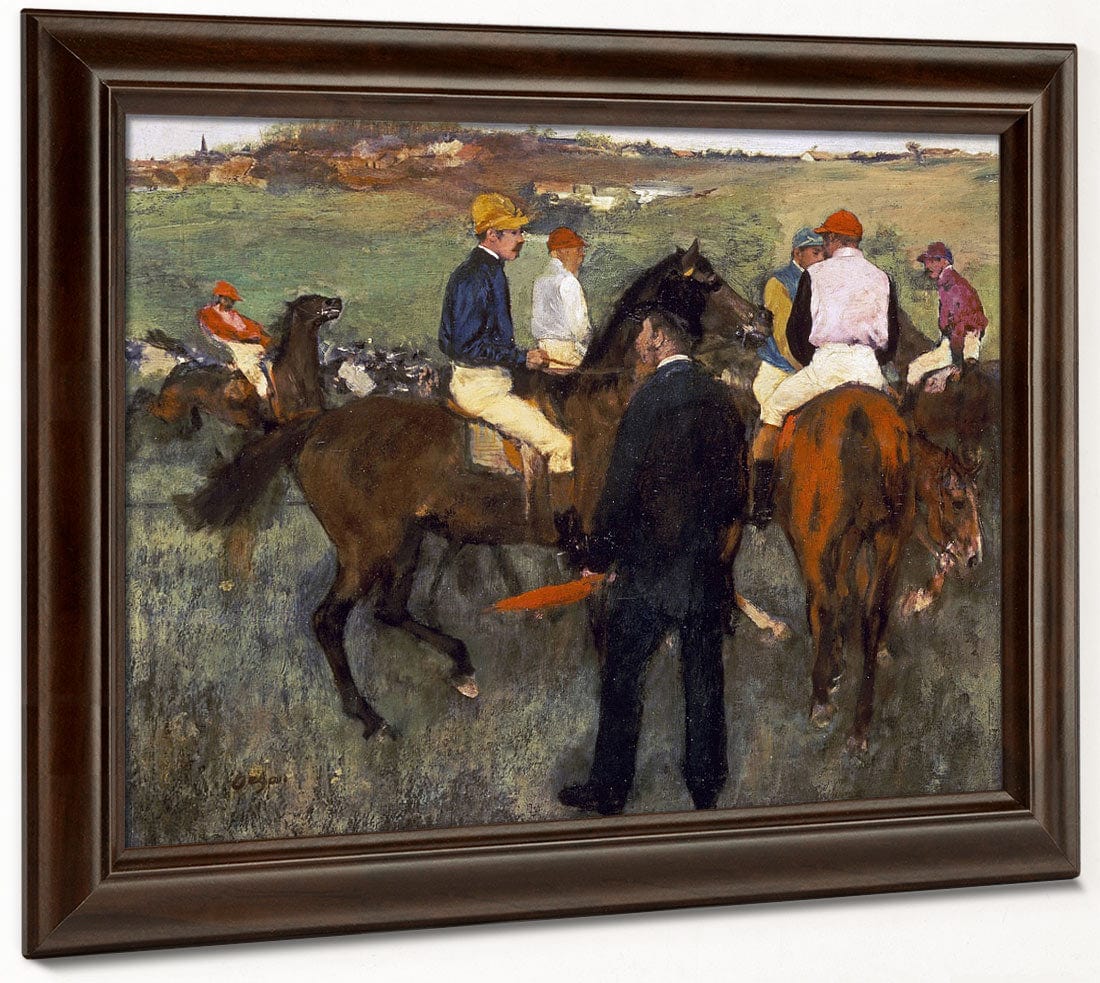 Racehorses (Leaving The Weighing) By Edgar Degas Fine Art Print 2