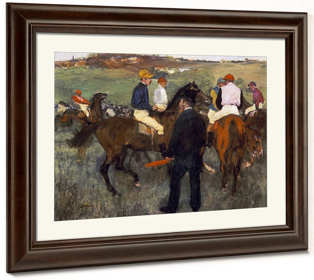 Racehorses (Leaving The Weighing) By Edgar Degas Fine Art Print 2