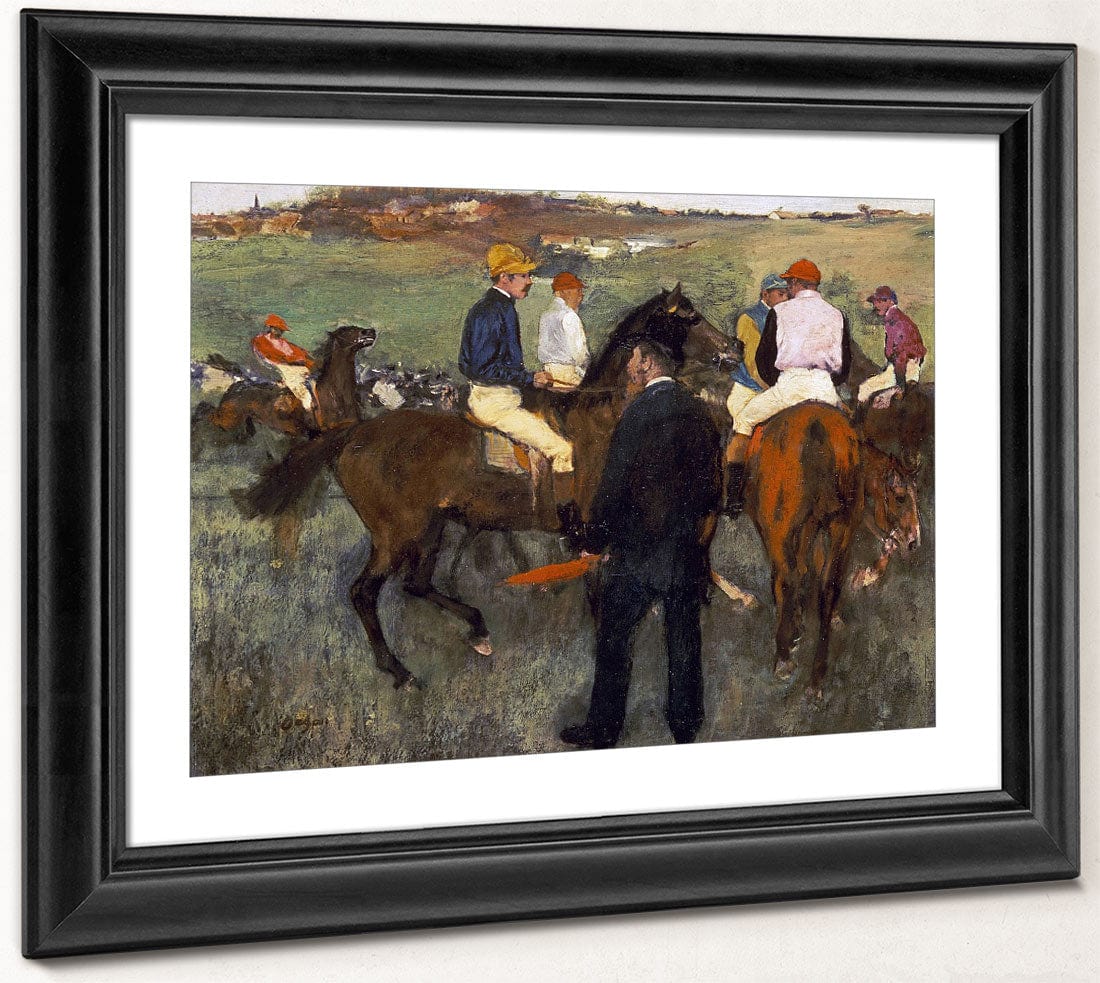 Racehorses (Leaving The Weighing) By Edgar Degas Fine Art Print 2