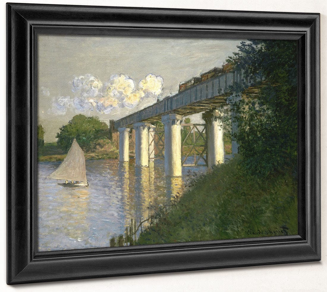 Railroad Bridge, Argenteuil By Claude Monet Fine Art Print 2