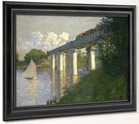 Railroad Bridge, Argenteuil By Claude Monet Fine Art Print 2