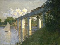 Railroad Bridge, Argenteuil By Claude Monet Fine Art Print 2