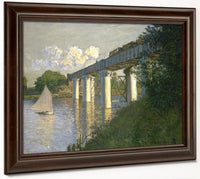 Railroad Bridge, Argenteuil By Claude Monet Fine Art Print 2