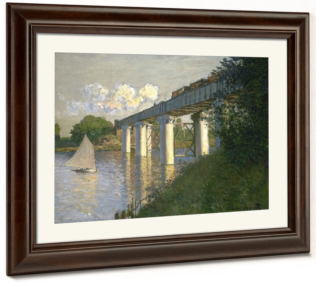 Railroad Bridge, Argenteuil By Claude Monet Fine Art Print 2
