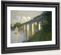 Railroad Bridge, Argenteuil By Claude Monet Fine Art Print 2