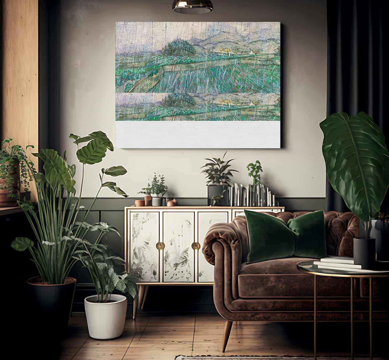 Rain By Vincent Van Gogh Fine Art Print 2