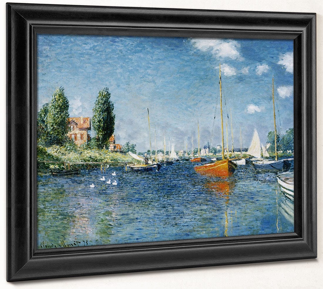 Red Boats, Argenteuil By Claude Monet Fine Art Print 2