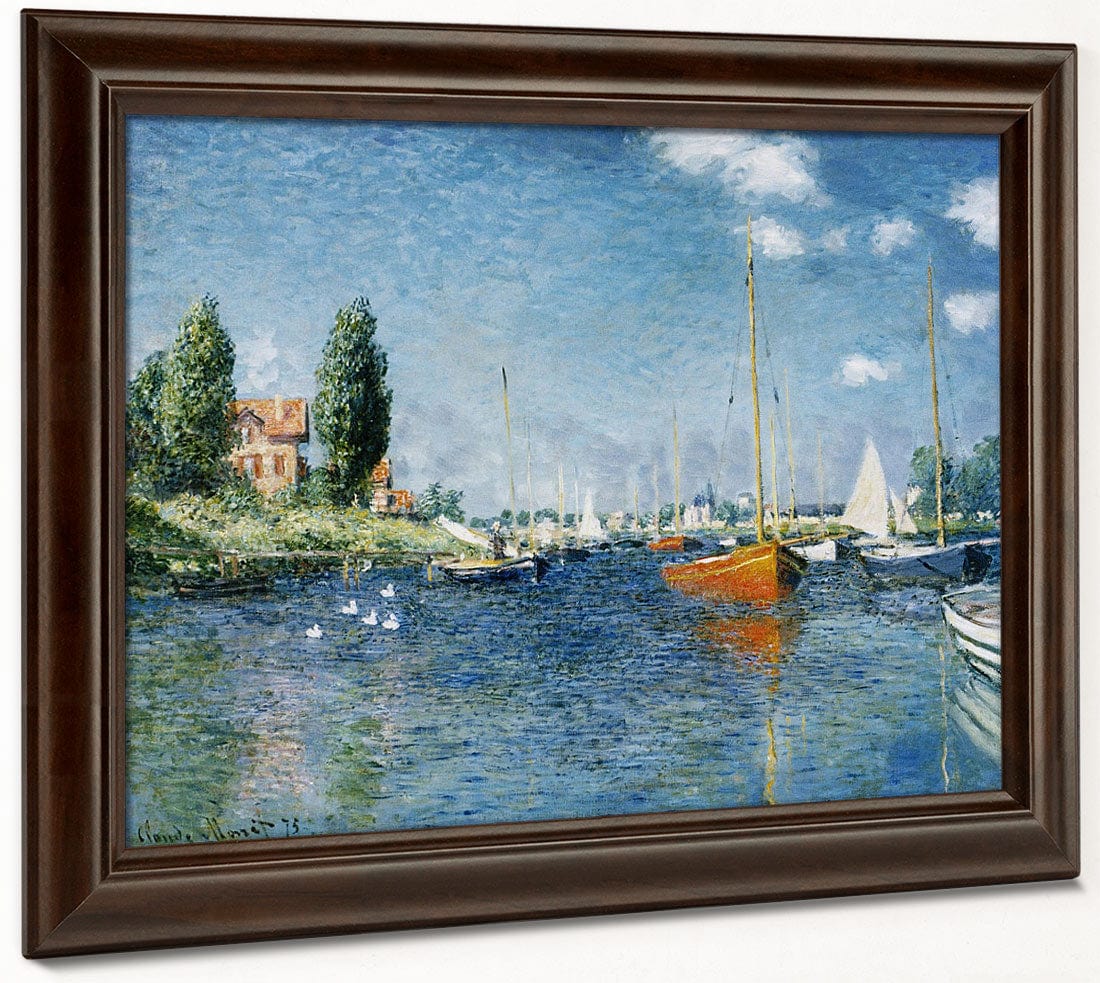 Red Boats, Argenteuil By Claude Monet Fine Art Print 2