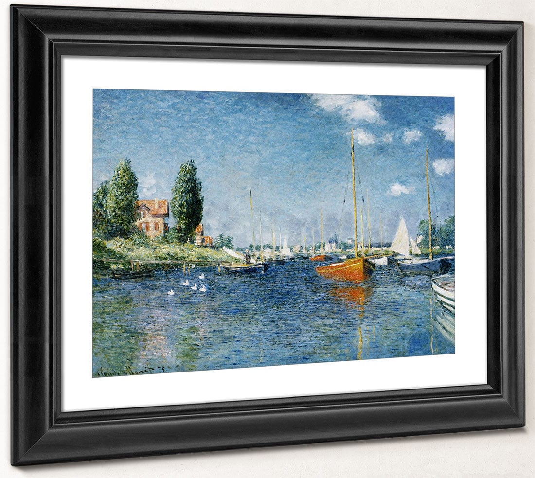 Red Boats, Argenteuil By Claude Monet Fine Art Print 2