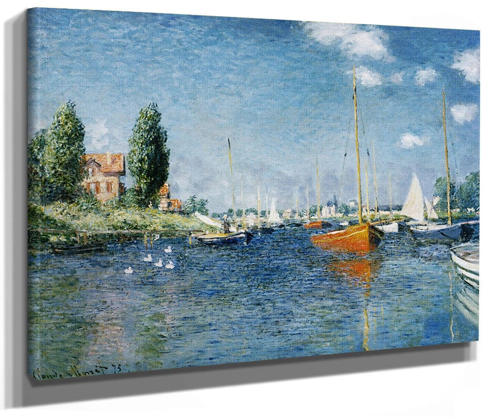 Red Boats, Argenteuil By Claude Monet Fine Art Print 2