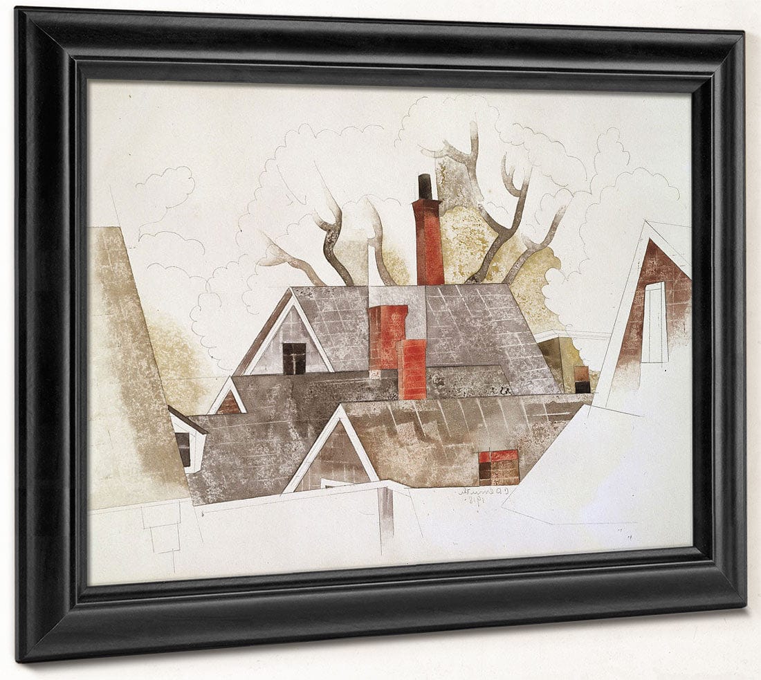 Red Chimneys By Charles Demuth Fine Art Print 2