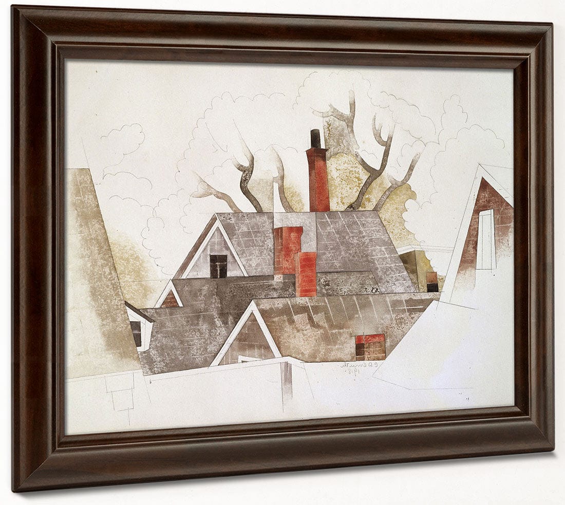 Red Chimneys By Charles Demuth Fine Art Print 2