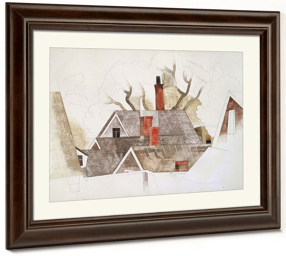 Red Chimneys By Charles Demuth Fine Art Print 2
