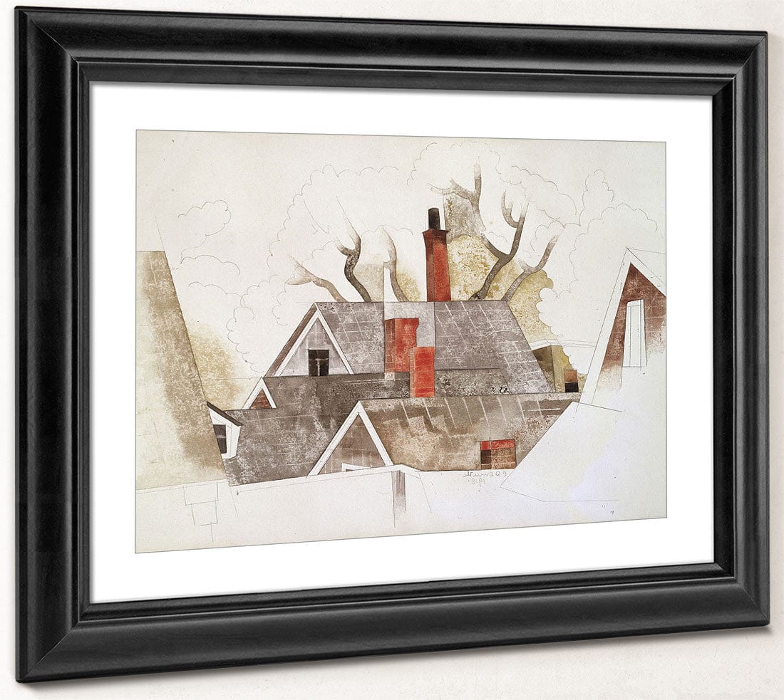 Red Chimneys By Charles Demuth Fine Art Print 2