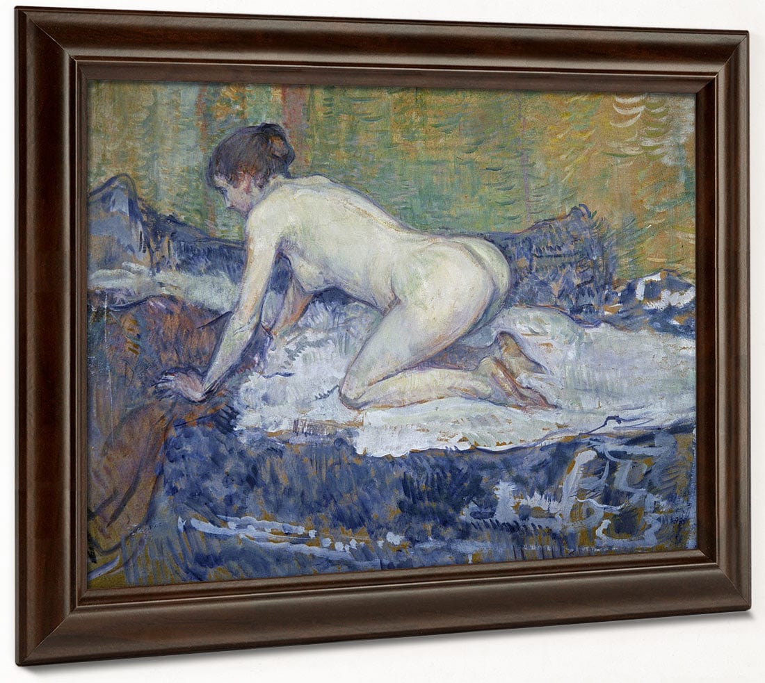 Red Headed Nude Crouching By Henri Marie Raymond De Toulouse Lautrec Monfa Fine Art Print 2