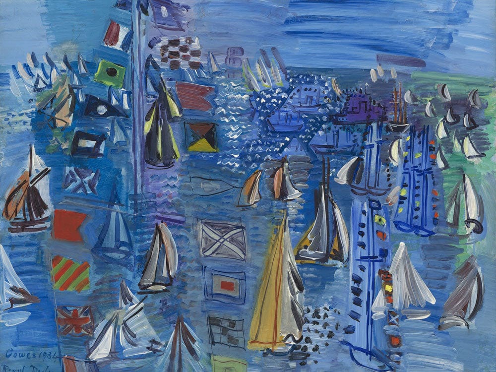 Regatta At Cowes By Raoul Dufy Fine Art Print 2