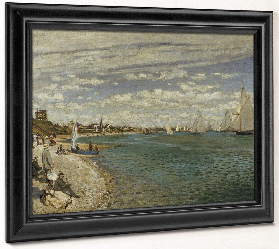Regatta At Sainte Adresse By Claude Monet Fine Art Print 2