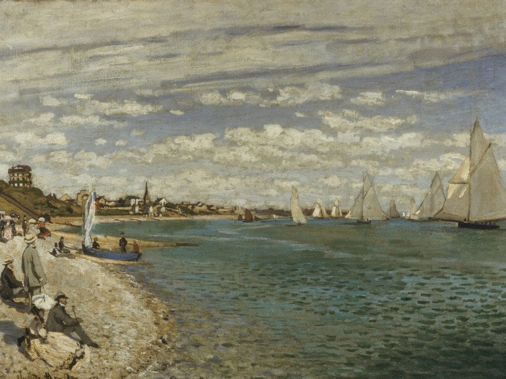 Regatta At Sainte Adresse By Claude Monet Fine Art Print 2