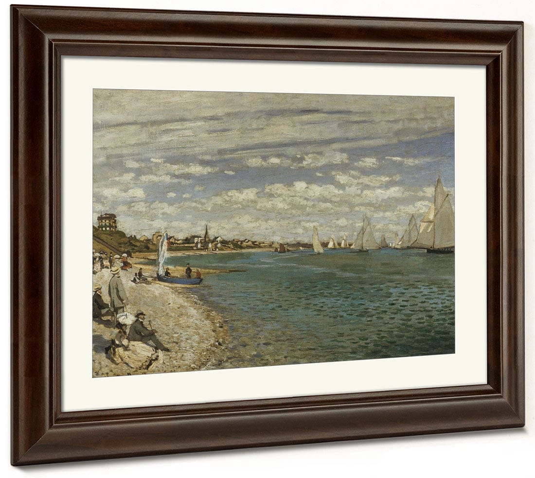 Regatta At Sainte Adresse By Claude Monet Fine Art Print 2
