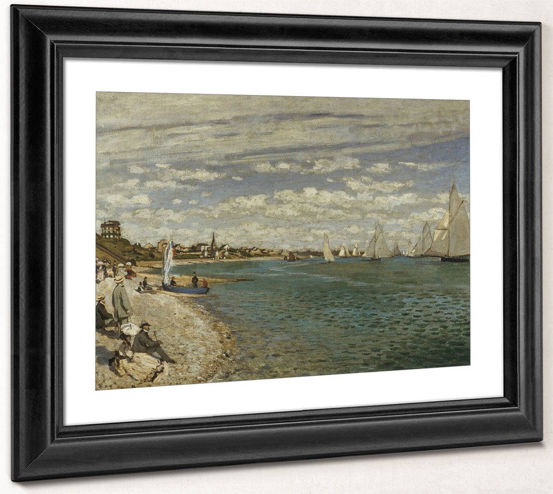 Regatta At Sainte Adresse By Claude Monet Fine Art Print 2