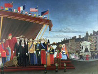 Representatives Of The Forces Greeting The Republic As A Sign Of Peace By Henri Julien Felix Rousseau Fine Art Print 2
