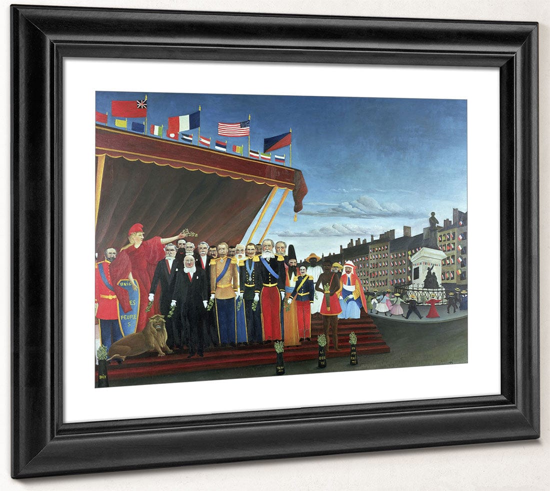 Representatives Of The Forces Greeting The Republic As A Sign Of Peace By Henri Julien Felix Rousseau Fine Art Print 2