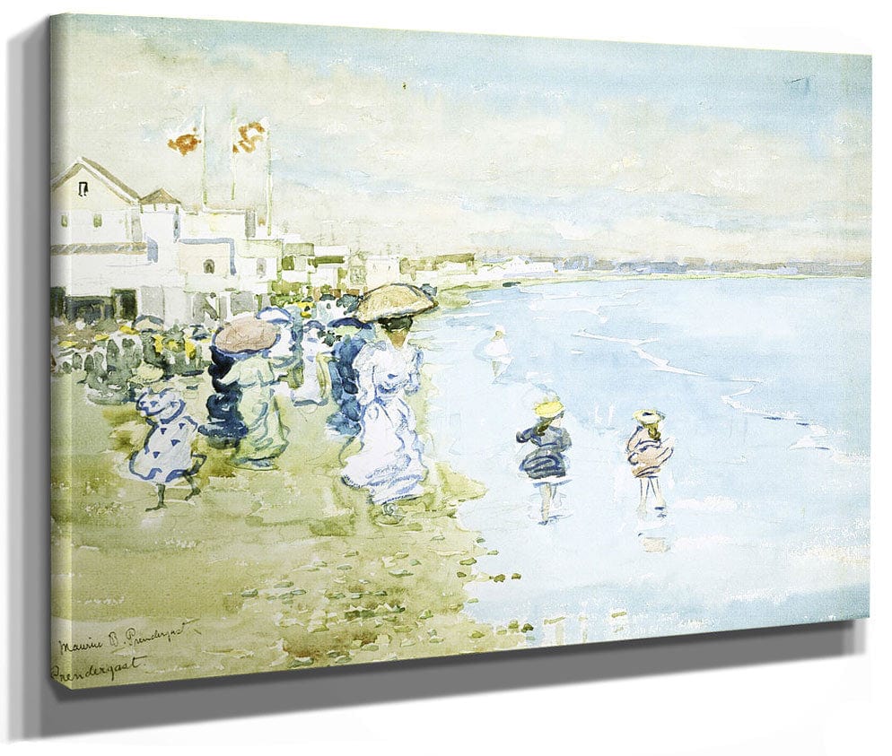 Revere Beach, Boston By Maurice Brazil Prendergast Fine Art Print 2