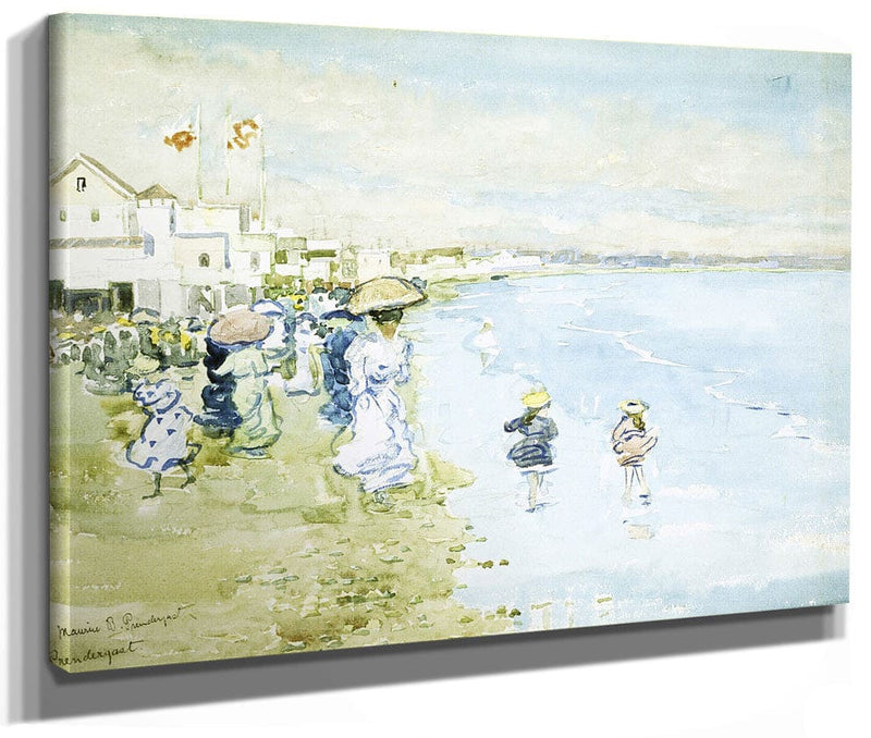 Revere Beach, Boston By Maurice Brazil Prendergast Fine Art Print 2