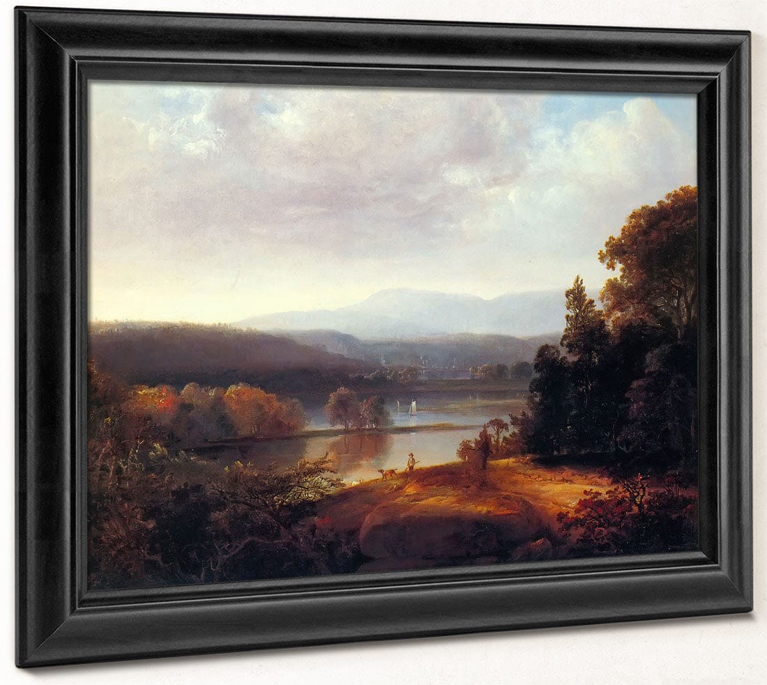 River By View By With By Hunters By And By Dogs By Thomas By Doughty Fine Art Print 2