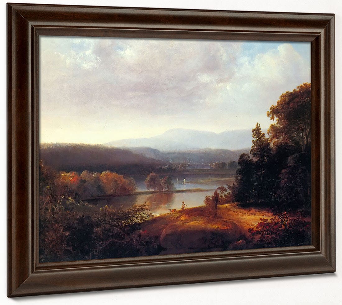 River By View By With By Hunters By And By Dogs By Thomas By Doughty Fine Art Print 2