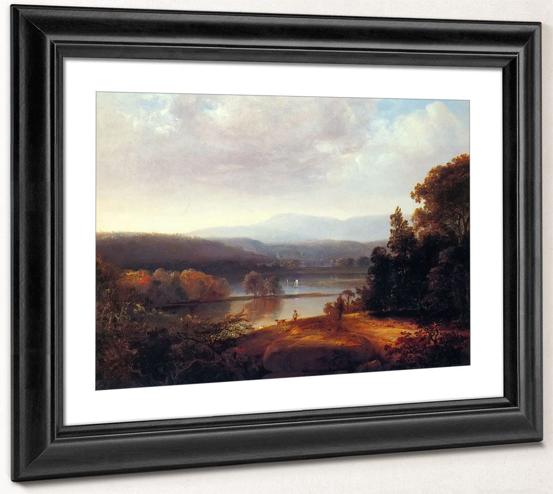 River By View By With By Hunters By And By Dogs By Thomas By Doughty Fine Art Print 2