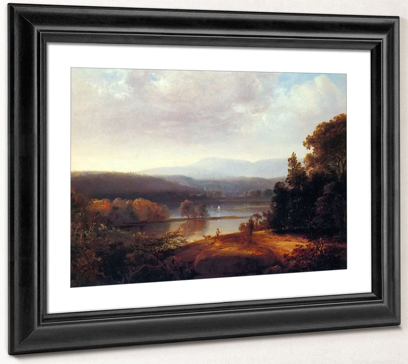 River By View By With By Hunters By And By Dogs By Thomas By Doughty Fine Art Print 2