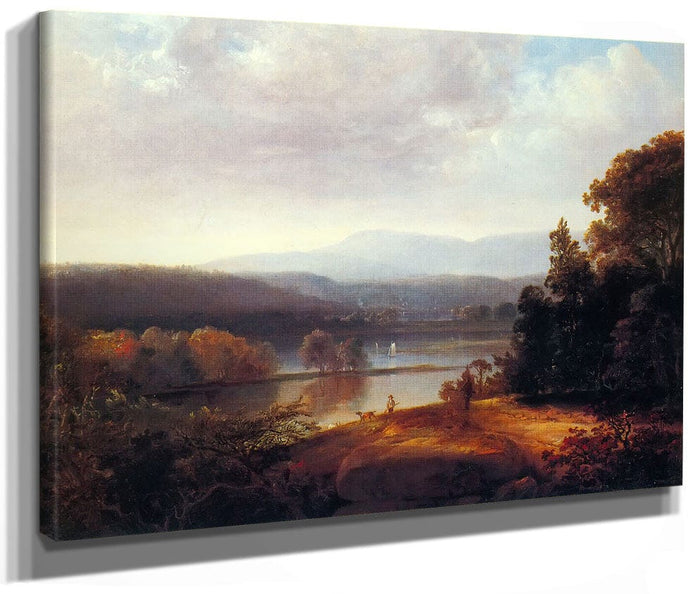 River By View By With By Hunters By And By Dogs By Thomas By Doughty Fine Art Print 2