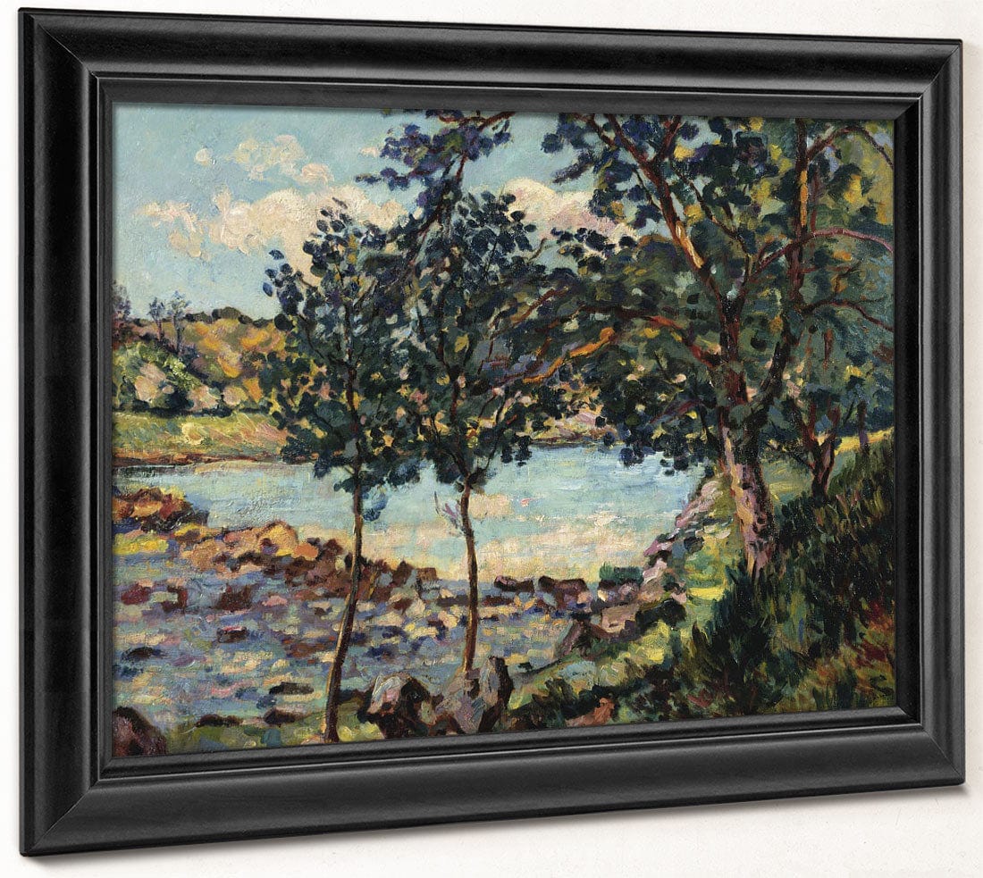 River Landscape By Armand Guillaumin Fine Art Print 2