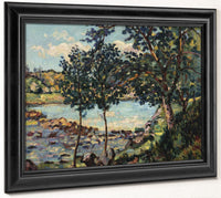 River Landscape By Armand Guillaumin Fine Art Print 2
