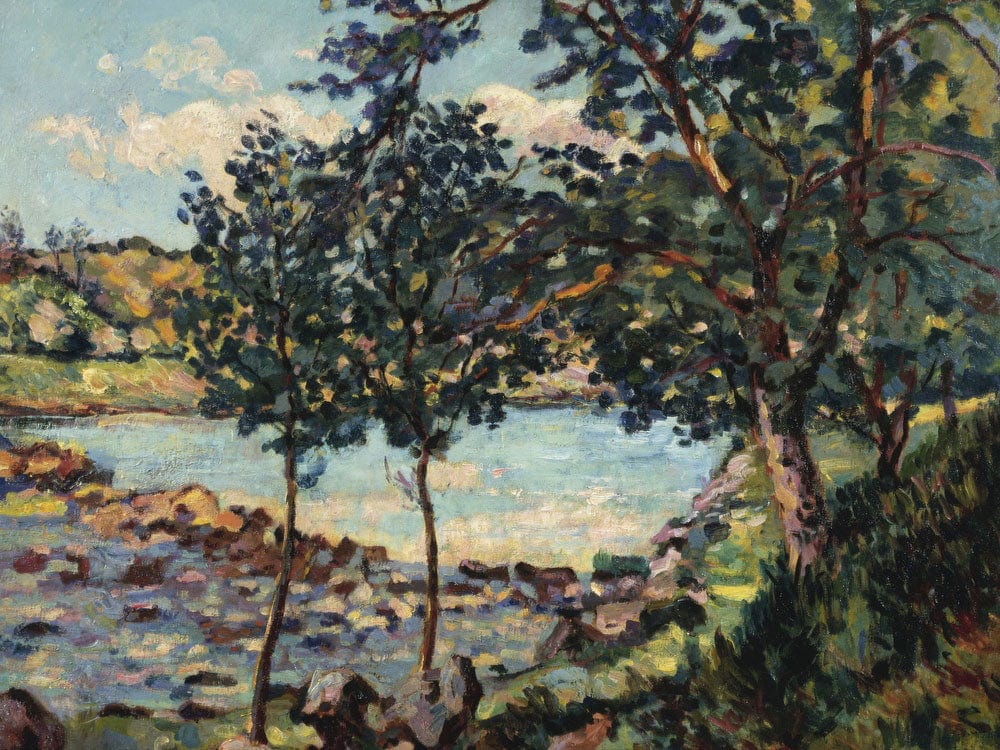 River Landscape By Armand Guillaumin Fine Art Print 2