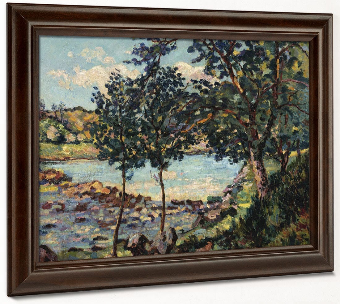 River Landscape By Armand Guillaumin Fine Art Print 2
