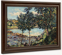 River Landscape By Armand Guillaumin Fine Art Print 2