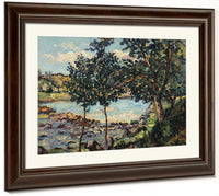 River Landscape By Armand Guillaumin Fine Art Print 2