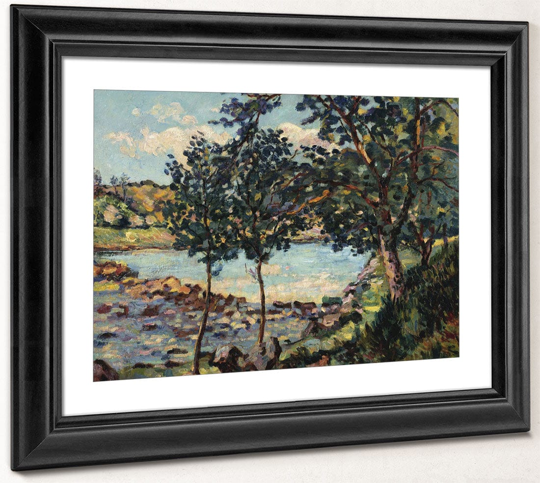 River Landscape By Armand Guillaumin Fine Art Print 2